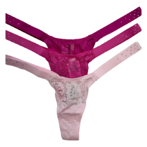 Calcinhas fio dental Victorias Secret Pink Size XS [kit com 3]